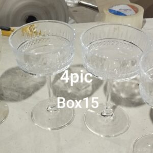 vintage Pasabahce Elysia champagne coupe glasses