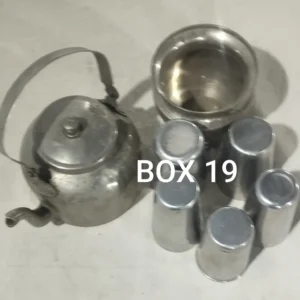 vintage Traditional Indian Stainless Steel Tea Set