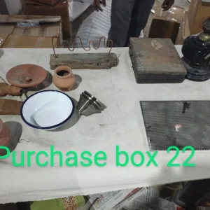 vintage antique wooden merchant's cash or document box
